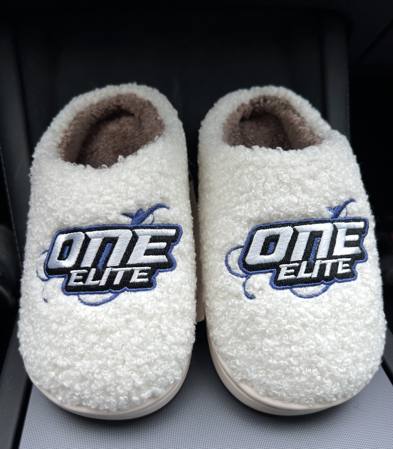 Custom embroidered slippers